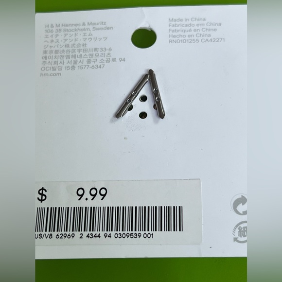 M Ring set 3 modernist open grid cage tube oversized bands statement geometric - Picture 4 of 4